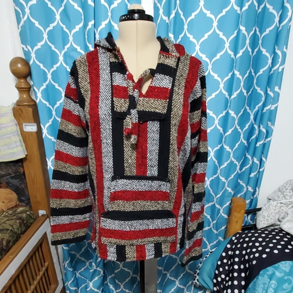 Woven Baja hoodie